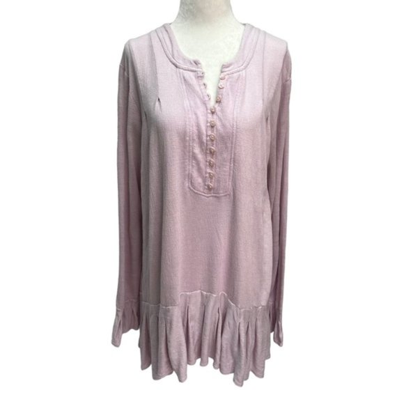 FREE PEOPLE 'Your Girl Tunic' Pink Size M - Picture 4 of 12